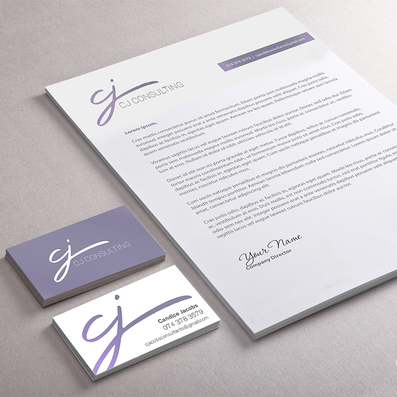 CJ Consulting stationery